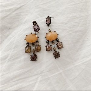 Neutral Tones Stone Earrings